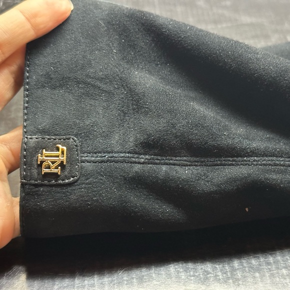 Ralph Lauren Black Heeled Boots with Pointed Toe - Picture 5 of 11